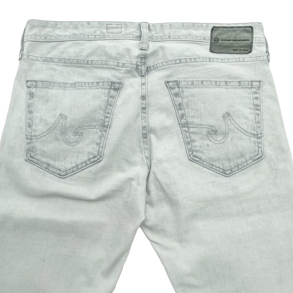 AG Adriano Goldschmied Matchbox Slim Straight Jeans - White Washed | 32 - Picture 11 of 11